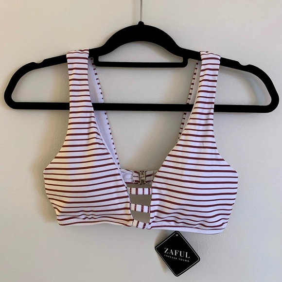 NWT Striped High-waisted Bikini - Picture 1 of 5